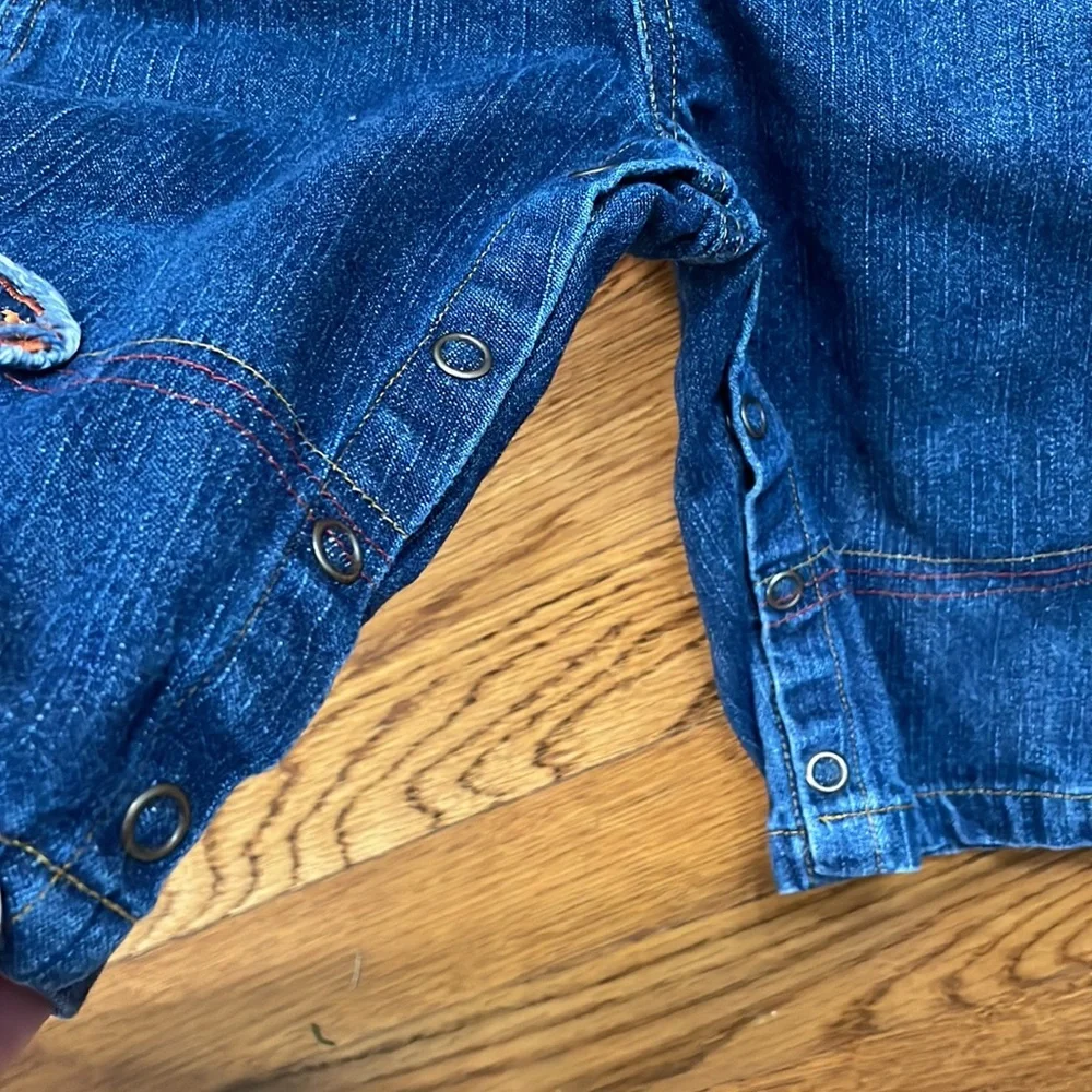 Blue Jean overalls (12m)‎
